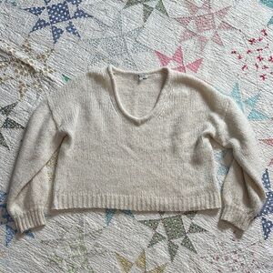 Madewell Women's Slouchy Cream Sweater Sz S